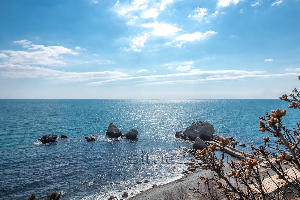 Крым, Симеиз, пляж Башмак воле санатория Симеиз